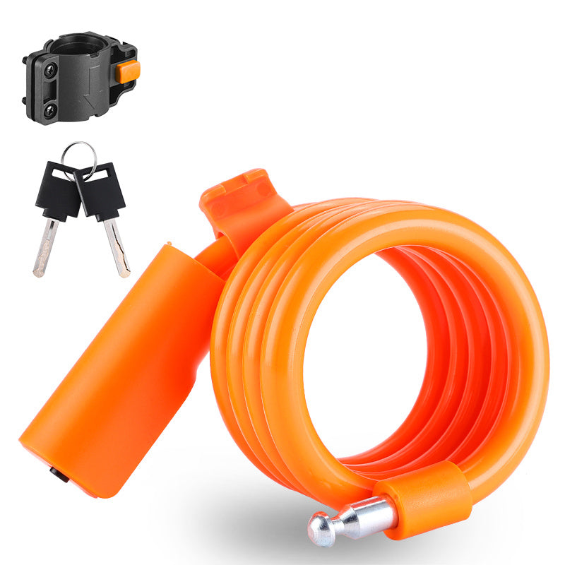 WEST BIKING YP0705100 115cm Extendable Steel Cable Anti-theft Bicycle Lock WEST BIKING YP0705100 115cm Extendable Steel Cable Anti-theft Bicycle Lock